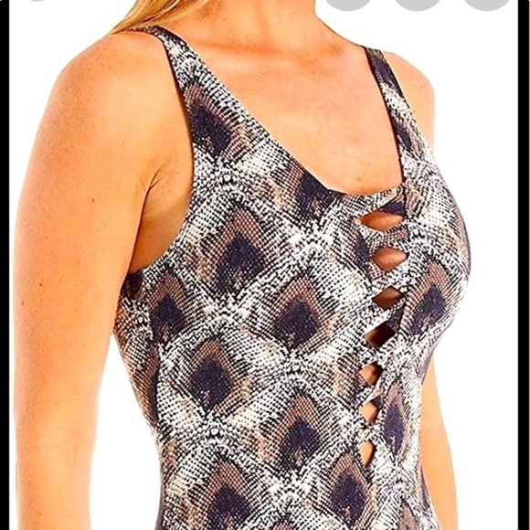 BLEU Rod Beattie Skin Games Lace Down Swimsuit - Picture 8 of 9